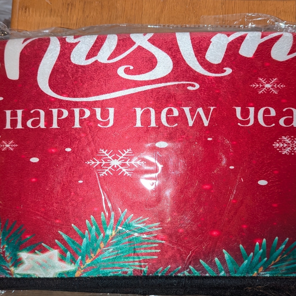 Festive Red Christmas Rug - Picture 2 of 5